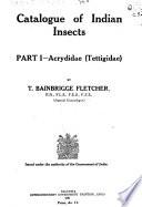 Catalogue of Indian Insects