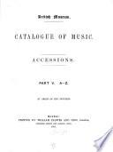 Catalogue of Music