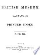 Catalogue of Printed Books
