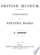 Catalogue of Printed Books