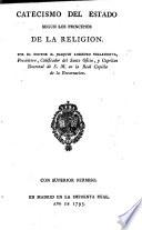 Catecismo del estado segun los principios de la religion