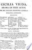 Cecilia viuda. Drama en tres actos ... [In verse.] Tercera edicion