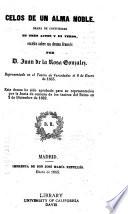 Celos de un alma noble