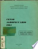 Censo agropecuario, 1984