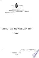 Censo de comercio, 1954