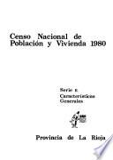 Censo nacional de población y vivienda, 1980: Provincia de Misiones