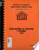 Censo nacional de población y viviendas, 1972