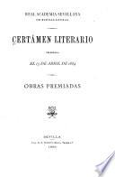 Certamen literario celebrado el 15 de abril de 1884