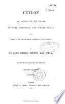 Ceylon, en Account of the Island, Historical and Topographical