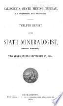 Chapter of Report of the State Mineralogist Covering Mining in California and the Activities of the State Mining Bureau