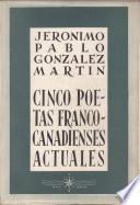 Cinco poetas francocanadienses actuales