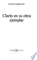 Clarín en su obra ejemplar