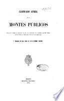 Clasificación general de los montes públicos