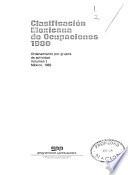 Clasificación mexicana de ocupaciones, 1980: Ordenamiento por grupos de actividad
