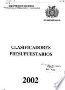 Clasificadores presupuestarios