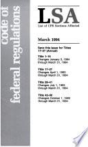 Code of Federal Regulations