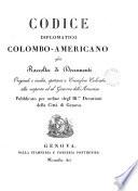 Codice diplomatico colombo-americano