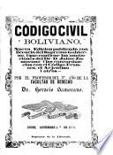 Código civil boliviano