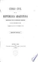 Codigo civil de la Republica Argentina