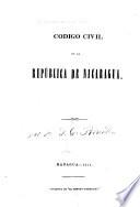 Código civil de la República de Nicaragua