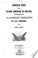 Código civil del estado soberano de Bolívar