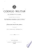 Código militar de la República de El Salvador