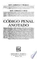 Código penal anotado
