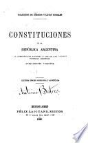 Códigos y leyes usuales de la República Argentina: Constituciones, Código civil