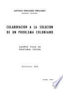 Colaboración a la solución de un problema coloniano