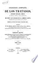Coleccion completa de los tratados, convenciones, capitulaciones, armisticios y otros actos diplomáticos: 1795-1806