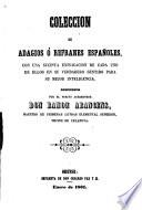Colección de adagios ó refranes españoles