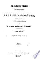 Coleccion de canones y de todos los concilios de la iglesia de Espana y de America (en latin y castellano)