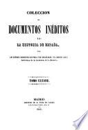 Coleccion de documentos ineditos para la historia de Espana