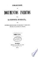 Colección de documentos inéditos para la historia de España