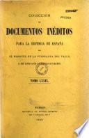 Coleccion de documentos ineditos para la historia de Espana