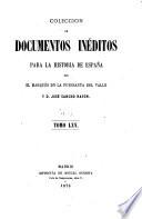 Colección de documentos inéditos para la historia de España