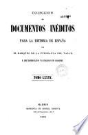 Coleccion de documentos ineditos para la historia de Espana