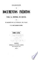 Colección de documentos inéditos para la historia de España