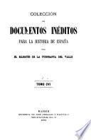 Colección de documentos inéditos para la historia de España