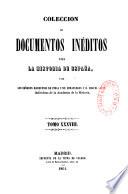 Coleccion de documentos ineditos para la historia de Espana