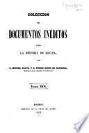 Colección de documentos inéditos para la historia de España