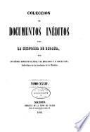 Colección de documentos inéditos para la historia de España