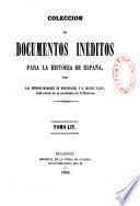 Coleccion de documentos ineditos para la historia de Espana