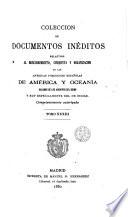 Colección de documentos inéditos relativos al descubrimiento, conquista y colonización de las posesiones españoles en América y Occeanía [sic], sacados bajo la direccion de J.F. Pacheco, F. de Cárdenas y L. Torres de Mendoza