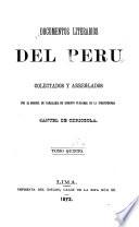 Coleccion de documentos literarios del Peru