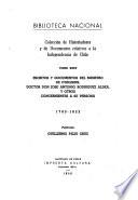 Colección de historiadores i de documentos relativos a la independencia de Chile