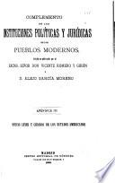 Colección de las instituciones políticas y jurídicas de los pueblos modernos