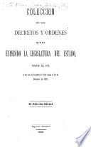 Colección de leyes, decretos, acuerdos y resoluciones