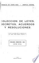 Colección de leyes, decretos, acuerdos y resoluciones