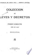 Colección de leyes, decretos, acuerdos y resoluciones
